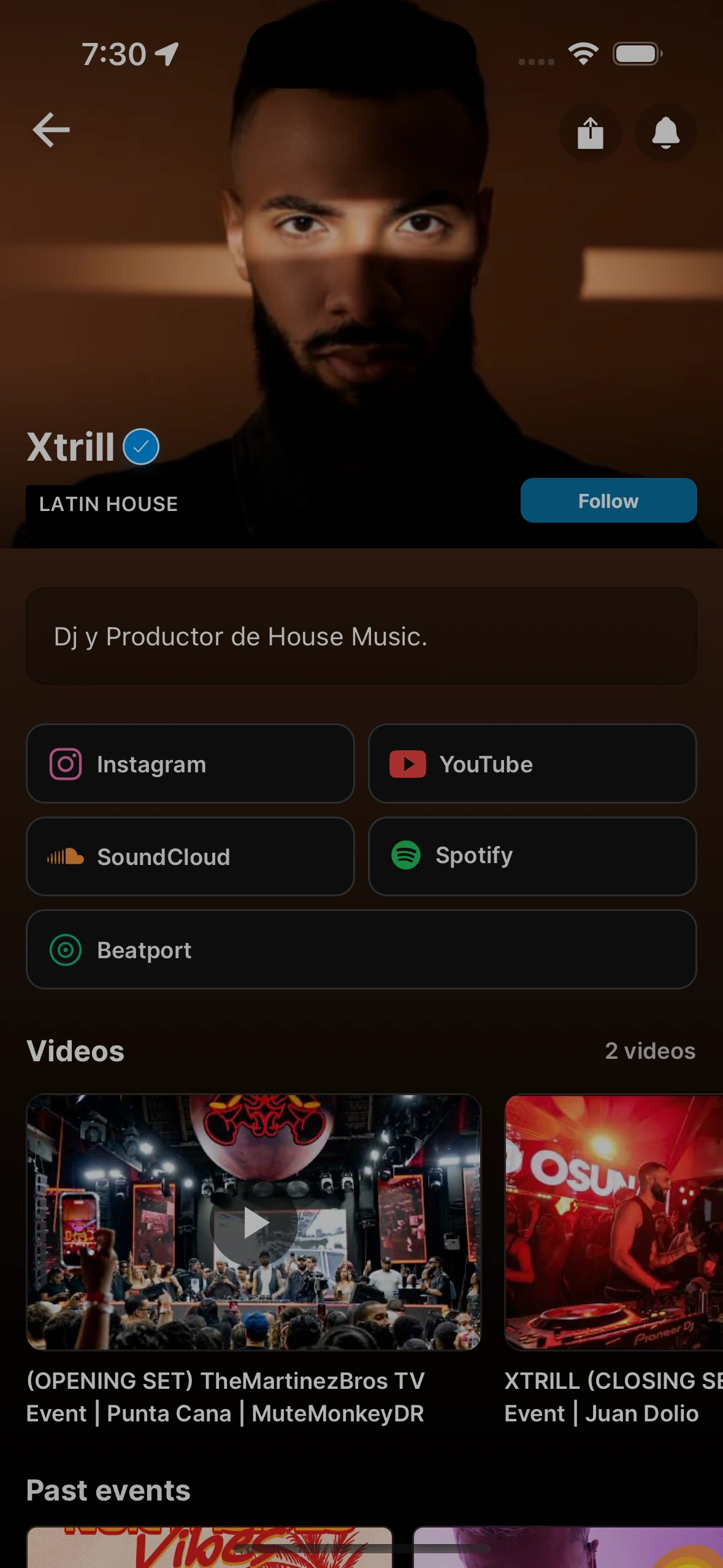 Perfil de artista en Voy.do — Xtrill