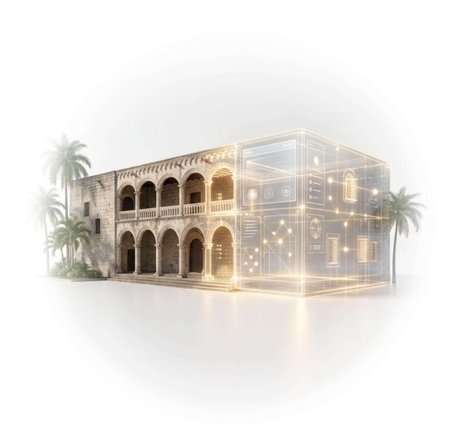 Alcázar de Colón avec des épingles de carte